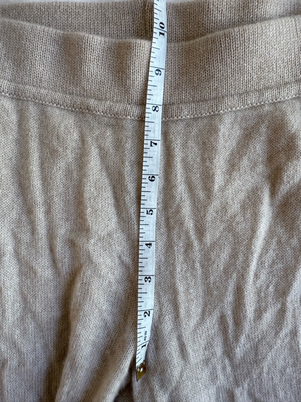 Intimissimi 100% Cashmere Palazzo Pants S Beige Wide Leg Lounge Pants - Picture 7 of 9